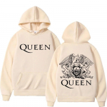 Briti Rockib&auml;ndi Queen Albumitr&uuml;kiga HupparTrendikas Moodne Huppar Unisex Naistele 90ndate Vintage Hip Hop Suur Huppar Unisex 2XL