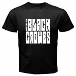 The Black Crowes Rockb&auml;ndi Logo Tuur Must &Uuml;ksugu T-s&auml;rk S