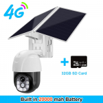 P&auml;ikesekaamera Juhtmeta WiFi 4G P&auml;ikesepatarei toitega v&auml;listingimustes Turvakaitse J&auml;relevalve Videokaamera Nutikas kodu PIR-kaamera CCTV 【4G】2W mAh + 32G Card