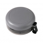 Kaasaskantav hambaproteesikohver koos peegli eemaldatava kandikuga Lekkekindel kompaktne hambaproteesivanni hoiukarp breketite jaoks hall