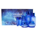 3w Clinic Kollageeni ja h&uuml;aluroonhappe veesisaldusega t&auml;ielik nahahooldus Korea kosmeetika: Tooner/ Lotion/ Cream/ Essence/ Silmakreem/ v&otilde;i SET (8 Valikud) 1 SET