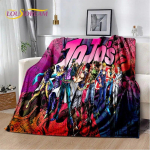 jojo's Bizarre Adventure Anime Pehme Palus Tekk, Flanellist Tekk Visketekk Elutoa Magamistoa Voodi Diivani Pikniku Katteks 3D 75x100cm (30x40inch)
