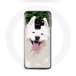 Samsung Galaxy S9 &uuml;mbris valge samojeedi koerat&otilde;ug