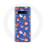 &Uuml;mbris Samsung Galaxy S10 Plus BTS Bangtan Sonyeondan BT21 Christmas 2023 jaoks