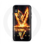 Iphone XS Max Vikings Series 6. hooaja logo V tulem&otilde;&otilde;k must taustaga &uuml;mbris