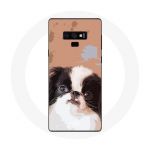 Samsung Galaxy Note 9 &uuml;mbris Jaapani spanjel must-valge koerat&otilde;ug