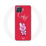 Coque pour Oppo A93 BTS Bangtan Gar&ccedil;ons BT21 Cooky Fond Rouge