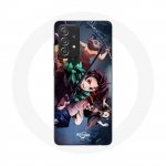 Coque pour Samsung Galaxy A33 5G Tanjiro Nezuko et Inosuke Slayer Kimetsu no Yaiba Manga