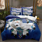 3D loomade voodipesukomplekt poistele Teismeliste toa Pehme suletekikott AU140 * 210 t&auml;issuuruses voodikate &uuml;he-/kahekohaline Wolf Prinditud tekikate AU Double 180x210cm