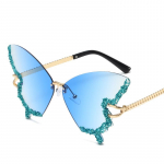 Auto Butterfly P&auml;ikeseprillid Meestele Naistele UV-kaitse Vintage jalgrattas&otilde;idu metallist &auml;&auml;risteta p&auml;ikeseprillid Prillid