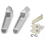 Motorcycle Front and Rear Footrests Foot pegs for HONDA CBR1100XX CBR900RR VFR800 CBR 600 F3 F4 F4I, VFR 800 VTR1000 Front A pair of gray