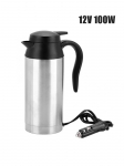 12V/24V elektriline soojendusega veekeetja roostevabast terasest veekeetja pudel teekohvi joomiseks reisiauto veekeetja 750ml 12V