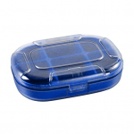 Kaasaskantav reisipillide &uuml;mbris 6 restiga tahvelarvuti hoiukonteiner Niiskuskindel pillide korraldaja Selge vaade, suure mahutavusega v&auml;ike pillikarp sinine