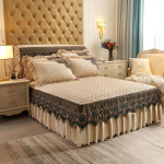 Luksuslik soe voodikate voodil Paksenenud kristallveluurpitsist voodiseelik Voodikatted Voodipesu Kuninga ja Kuninganna suuruses Tikandiga voodikate 120*200cm with pillowcase &scaron;ampanjav&auml;rvi