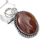 Natural Noreena Jasper Gemstone Handmade 925 Sterling Silver Pendant 1.81 v2a82