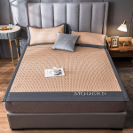 Uus paksendatud 0,5 cm lateksist kolmeosaline suviste magamismattide komplekt, j&auml;&auml;siidist suvematt, pestud majapidamises kasutatavate tenceli pehmete istmete tarvikud 90*200cm 2pcs