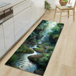 Natural Scenery Pehme k&ouml;&ouml;givaip V&auml;simusvastane K&ouml;&ouml;givaip Veekindel libisemisvastane Vaibakomplekt Jooksuvaip Voodivaip Imav vaip k&ouml;&ouml;gi jaoks 160*200cm