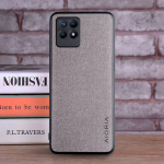 &Uuml;mbris Oppo Realme 8i coque jaoks Luksuslik tekstiil Nahast pehme k&otilde;va kattega telefoni kaas oppo realme 8i &uuml;mbrisele funda Realme 8i must