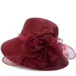 Elegantne &auml;mbrik&uuml;bar laia &auml;&auml;rega v&otilde;rkk&uuml;bar, lillekujundusega valamuk&uuml;bar, reguleeritav p&auml;ikesevari Fedora naistele one size