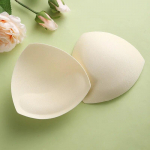 1 Paar padjandid Seksikad paksud k&auml;snast rinnahoidja padjad rinnahoidja Push Up rinnahoidja suurendaja ujumistrikoo bikiinid, polsterdatud eemaldatav rinnus naistele one size beež