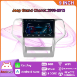 Android 2 Din Auto Multimeediapleier Jeep Grand Cherokee 2008-2013 jaoks Peaseade Stereo Carplay GPS Navigatsioon BT WIFI 4+64GB 4+64GB