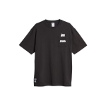 Puma Ripndip Koost&ouml;&ouml;kollektsioon &Uuml;hev&auml;rviline Kassitr&uuml;kiga Logo Tasku &Uuml;mmargune Kaelus Kitsa L&otilde;ikega L&uuml;hikeste Varrukatega T-s&auml;rk Meeste Topid Must 622195-01 S black