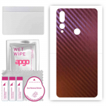 apgo skin sticker film foil vinyl for the BACK compatible with Huawei Y9 Prime (2019), scratch-resistant, easy to install - Carbon Chameleon CAKA5
