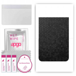 apgo Protective Skin Sticker for the back compatible with Realme GT5 240W, Wrap Film, Foil, Vinyl - Pattern Black Honeycomb