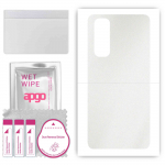 apgo Protective Skin Sticker for the back compatible with Oppo Reno 4 Pro CPH2109, Wrap Film, Foil, Vinyl - Pattern Matte Transparent