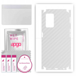 apgo Protective Skin Sticker for the back+sides compatible with Oppo A36, Full Wrap Film, Foil, Vinyl - Pattern Transparent Carbon