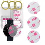 3x apgo Ultra-Clear Hybrid protective glass compatible with Motorola Moto 360, flexible nano glass, great replacement for tempered glass, scratch-resi