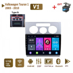 Androidi autoraadio stereo Volkswagen Touran 1 2003-2010 2 diniga multimeedia Carplay navigeerimisseade autoraadio GPS WIFI peaseade 4+64 GB 1+16GB,A