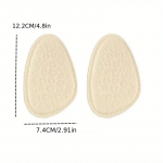 1/2/5 paari libisemiskindel poolsisetald silikoonist jalatald, paksendatud esijala padja k&otilde;rge kontsaga kinga sisetald kingad Big Change V&auml;ike poolsuuruses padi 1Pairs beež