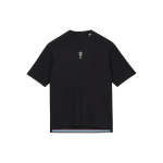 Trophy Room X Jordan SS24 Ameerika Vintage Logo Prindiga &Uuml;mmarguse Kaelusega L&uuml;hikeste Varrukatega T-s&auml;rk Meeste Topid Must FQ3845-010 XL