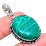 Natural Mosaic Jasper Gemstone Handmade 925 Sterling Silver Pendant 1.85 y4p87