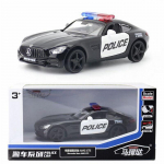 1/36 Scale Benz AMG GTS politseiauto mudelautode survevalatud m&auml;nguasjad lastele poistele kingituseks tagasit&otilde;mbamine 1/36-Size:12*5.2*3.8cm must/valge