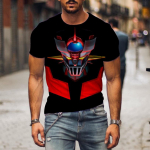 Uus Mazinger ZT S&auml;rk Anime Robot 3D Prinditud Mehed Naine L&uuml;hikeste varrukatega T-s&auml;rgid Mood T&auml;navar&otilde;ivad Harajuku Lapsed Topid T-s&auml;rgid Riided S valge