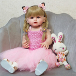 Originaal 55 cm Reborn Baby v&auml;ikelapse nukk t&auml;is silikoonist keha vin&uuml;&uuml;lm&auml;nguasi t&uuml;drukule printsess Bebe kaasas olev j&otilde;ulukingitus 55cm