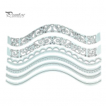 Lainelise servaga metallist l&otilde;ikevormid DIY scrapbooking paberkaartide albumi &scaron;abloon h&otilde;be