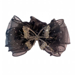 Liblikas&otilde;lm juuksek&uuml;&uuml;s vesi teemant liblikas kaunistus juuksek&uuml;&uuml;s s&auml;delev hobusesaba palmik naiste elegantne juukseaksessuaar must