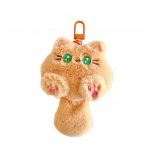 Multifilmi kiisu ripats klambriga Fuzzy Rabbit Bear Girls Pross Pestav kerge kott Koolikott &otilde;lg DIY Dekoratsioon oranž