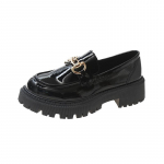 Naiste platvormkingad Slip on Loafers Mugavad mood naiste Mary Janes vabaajajalatsid 42 must