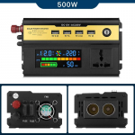 2200W 12V kuni 220V Kaasaskantav Auto Toiteinverter Laadija Puhas Siinuslaine Pinge Muundur 500W