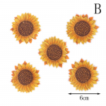 5 tk p&auml;evalille&otilde;mmelda/triikida tikitud plaaster isetehtud k&auml;sit&ouml;&ouml;riiete aplikatsioon B