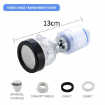 3-režiimiline k&ouml;&ouml;givannitoa segisti filtriga 360&deg; P&ouml;&ouml;ratav vees&auml;&auml;stlik kraaniveepihusti Mikser Aeraator kraanipikendus K&ouml;&ouml;givalamu tarvikud