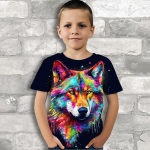 L&uuml;hikeste varrukatega suvine naljakas laste T-s&auml;rk vabaaja loomade tr&uuml;kitud 3D laste T-s&auml;rgid riided poisid t&uuml;drukute s&auml;rk 110