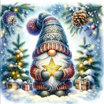 DIY teemantmaaling J&otilde;uluvana ristpistes komplekt Mosaiikkunst Teemantmaal T&auml;isringi teemantidega kodukaunistus Round 20x20cm