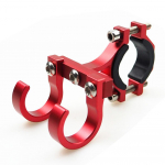 Elektriline t&otilde;ukeratas kahekordsed metallist konksud Lihtne jalgrattariiul toru Hoiu riidepuu Pandla konksud Konksud Ebikes kaasaskantav kiivrihoidik #467793 punane