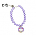 Lemmiklooma kaelakee helmestega kaelarihm V&auml;ikese koera aksessuaarid Mittepleekuvad kunstp&auml;rlitest Reguleeritavad lemmikloomaehted igap&auml;evaseks riietumiseks Fotod v&auml;ljas&otilde;itudeks S roheline