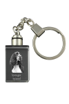 English Springer Spaniel - Crystal key ring with dog photo, illuminated key ring, unique gift by Art-Dog brand